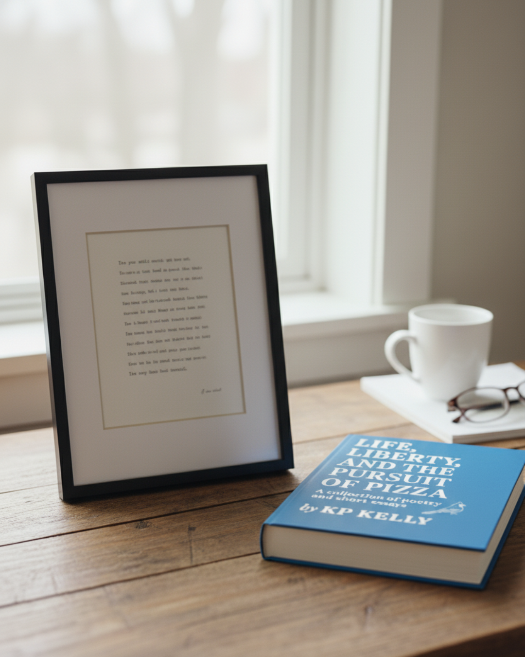 Signed Book + Custom Personalized Framed Poem